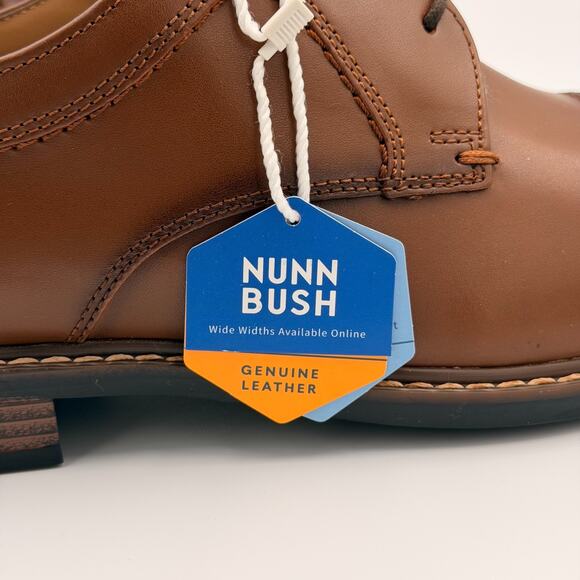 Nunn Bush Hayden Ct Oxford Brown Cognac Dress Shoe Mens Shoes Size 9.5